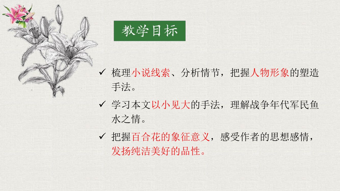 《百合花》教学课件第4页