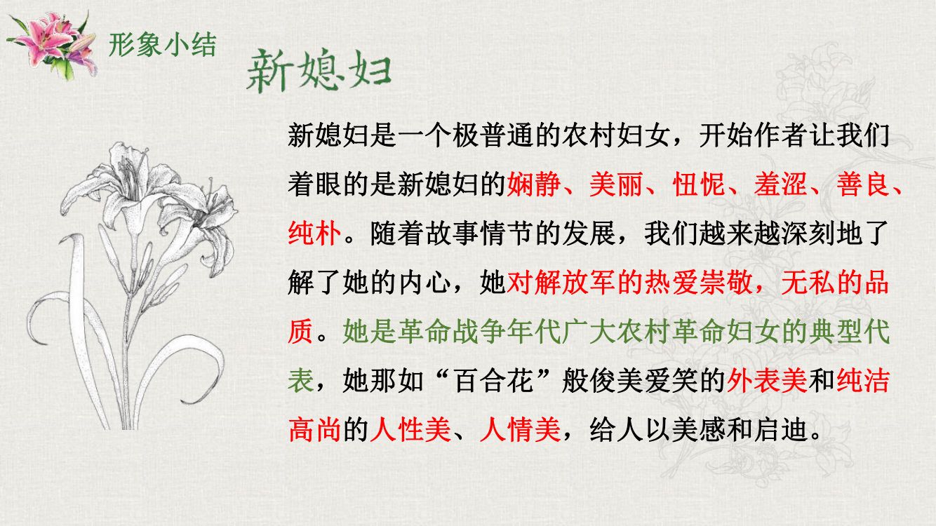 《百合花》教学课件第22页