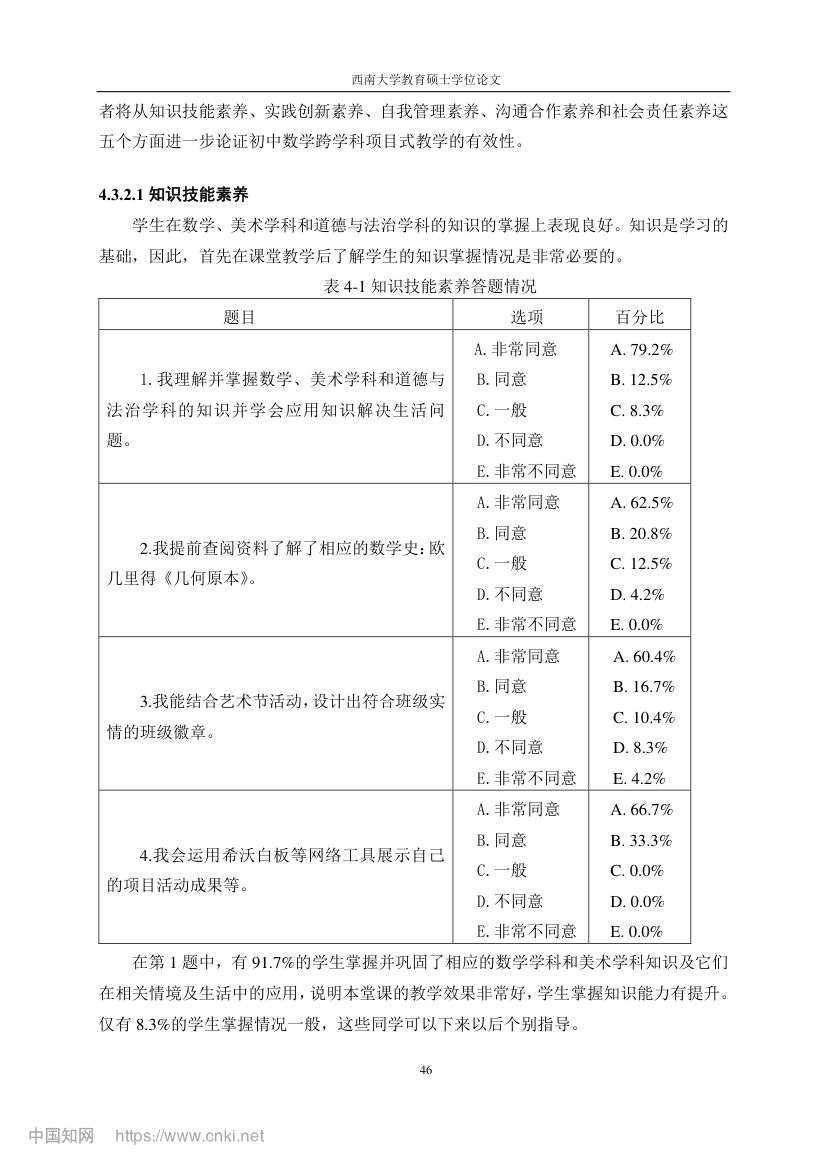 初中数学跨学科项目式教学设计第53页