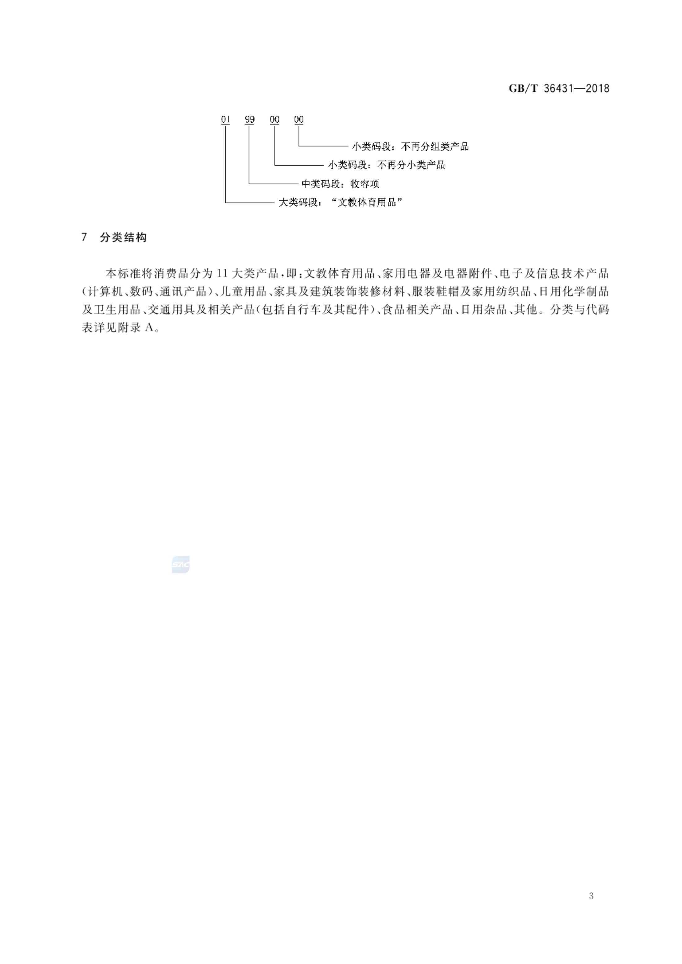 消费品分类与代码GBT36431-2018第6页