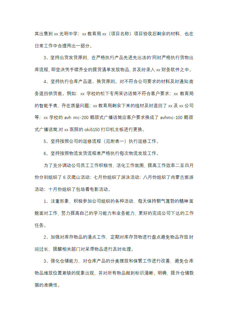 仓库管理工作总结及工作计划(13篇)第16页