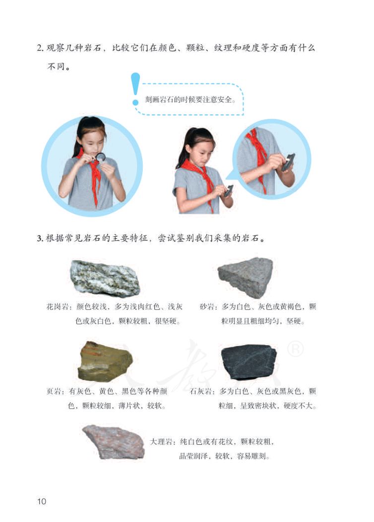 小学科学三年级下册人教版课本第12页