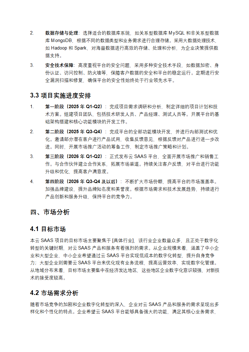 2025年云SAAS项目合作计划书第3页