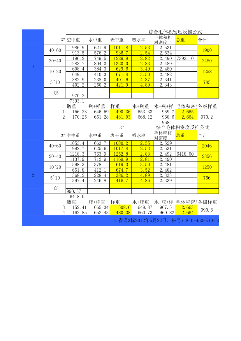 综合毛体积反算第1页