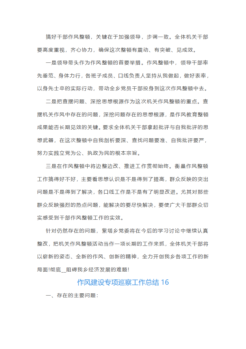 作风建设专项巡察工作总结第41页