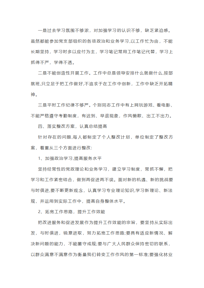 作风建设专项巡察工作总结第47页