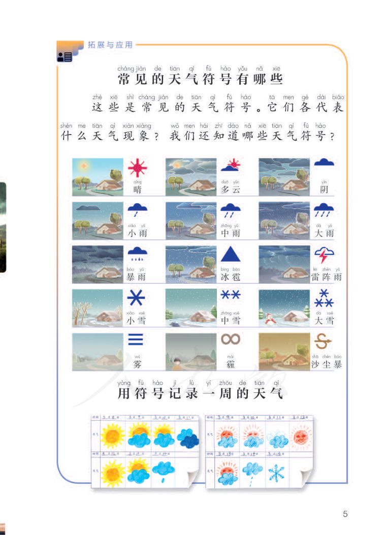 小学科学二年级下册人教版课本第7页