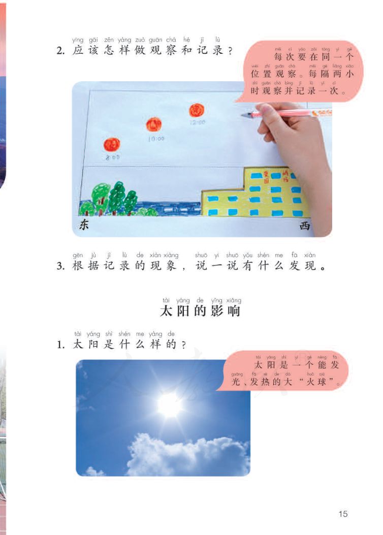 小学科学二年级下册人教版课本第17页