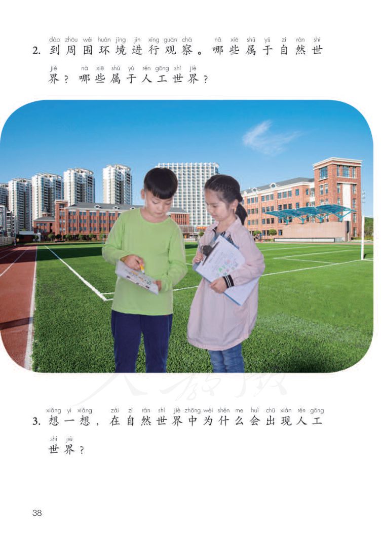小学科学二年级下册人教版课本第40页