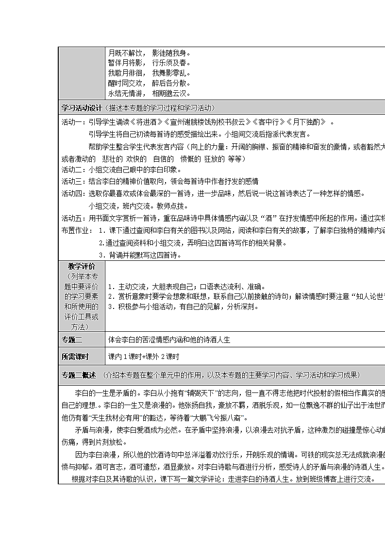 李白的诗酒人生第4页