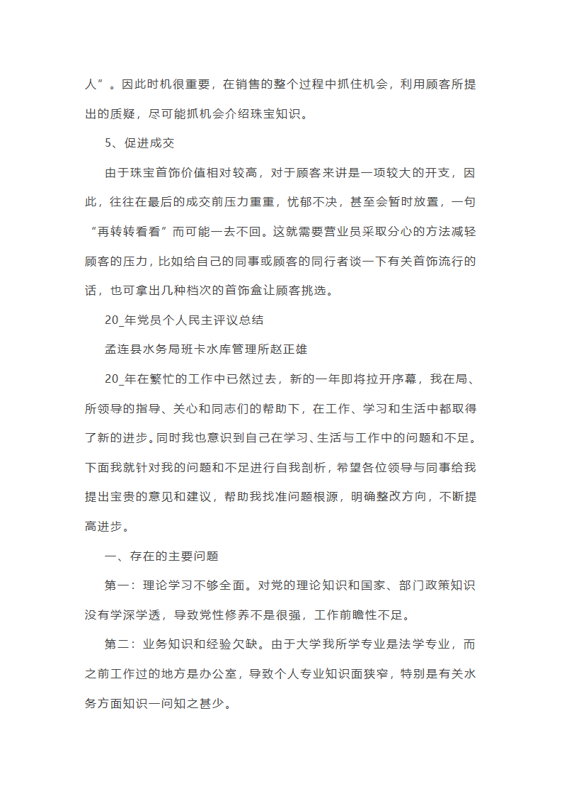 销售夜场工作总结第23页