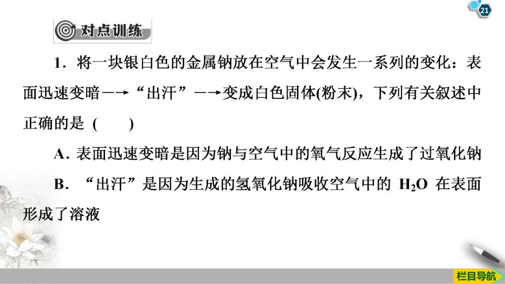 《钠和钠的氧化物》教学课件第21页