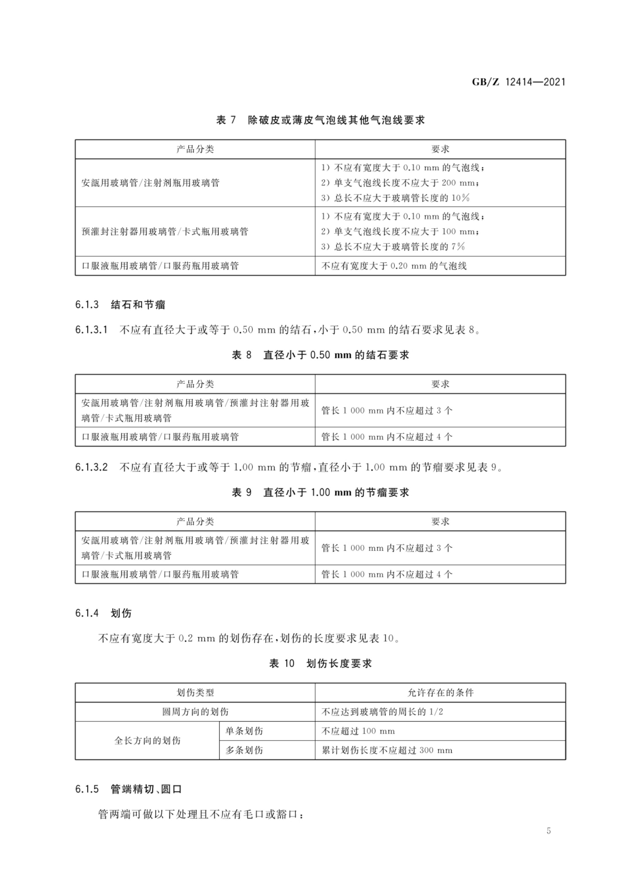 药用玻璃管GBZ12414-2021第7页