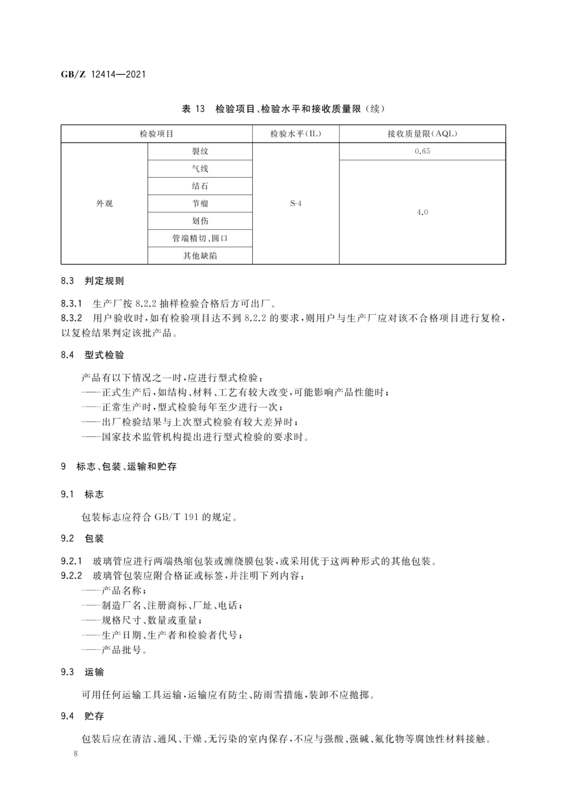 药用玻璃管GBZ12414-2021第10页