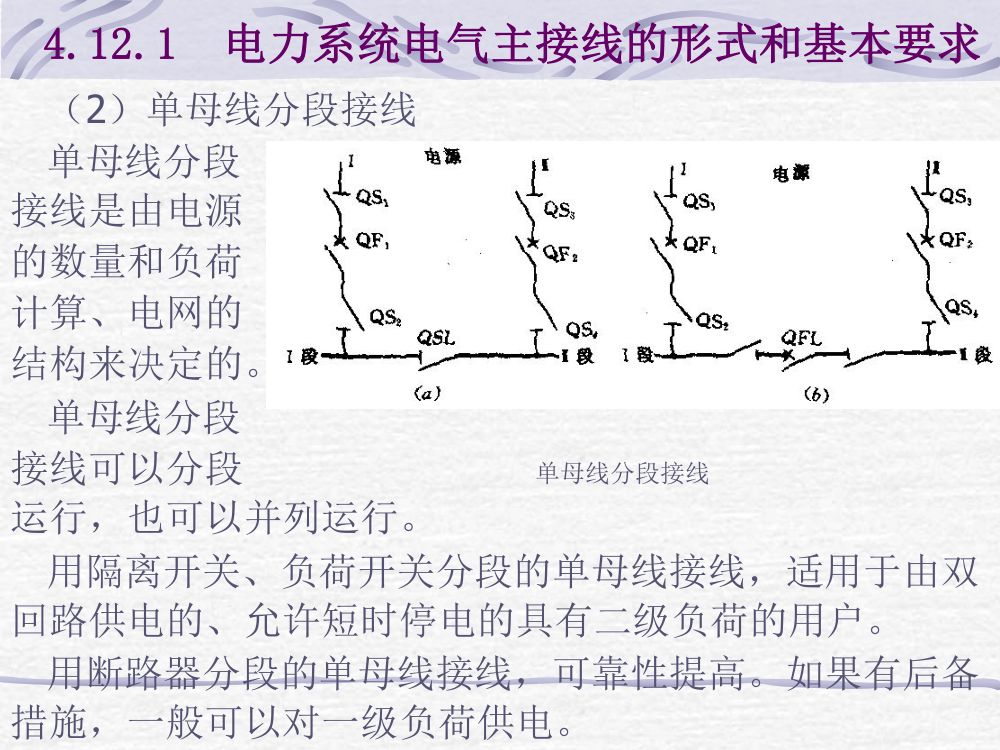 电气主接线考试大纲第4页