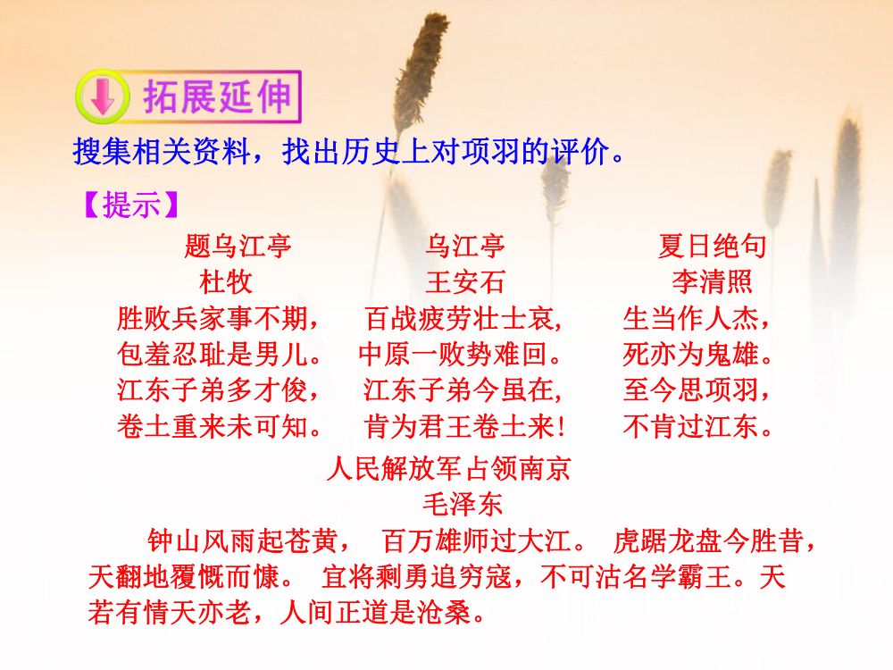 《鸿门宴》教学课件第30页