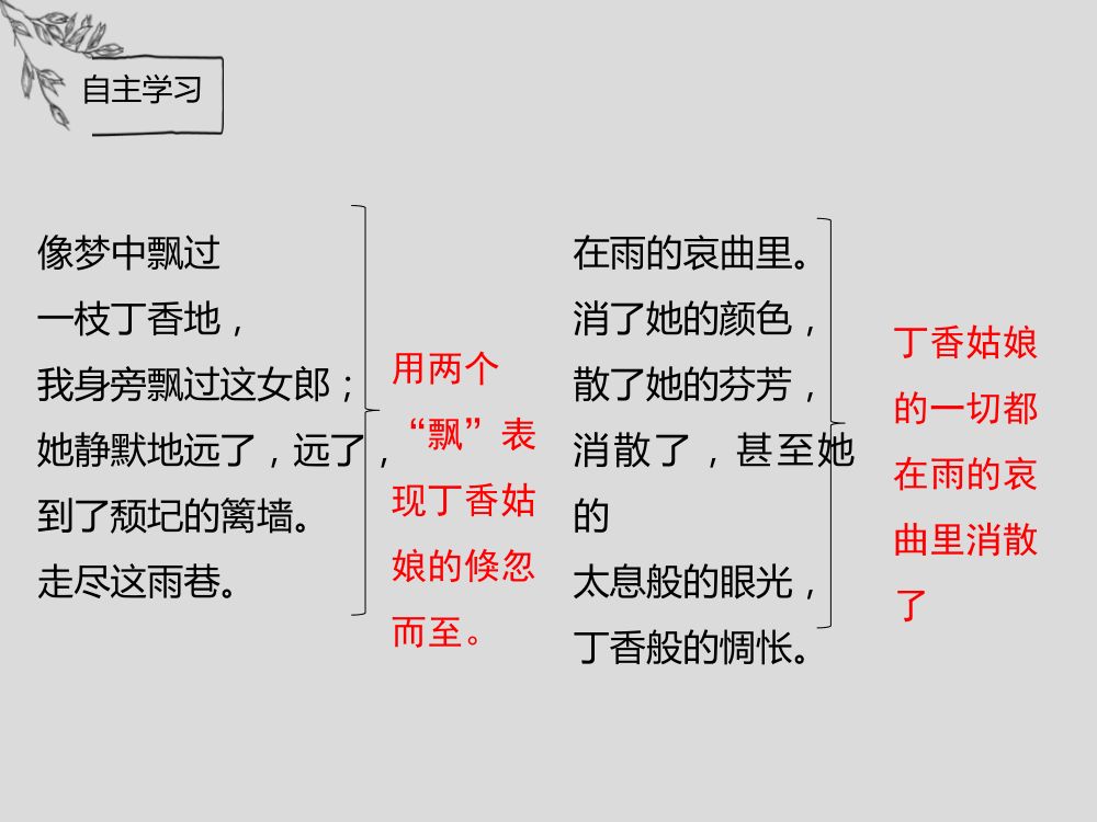 《雨巷》教学课件第15页