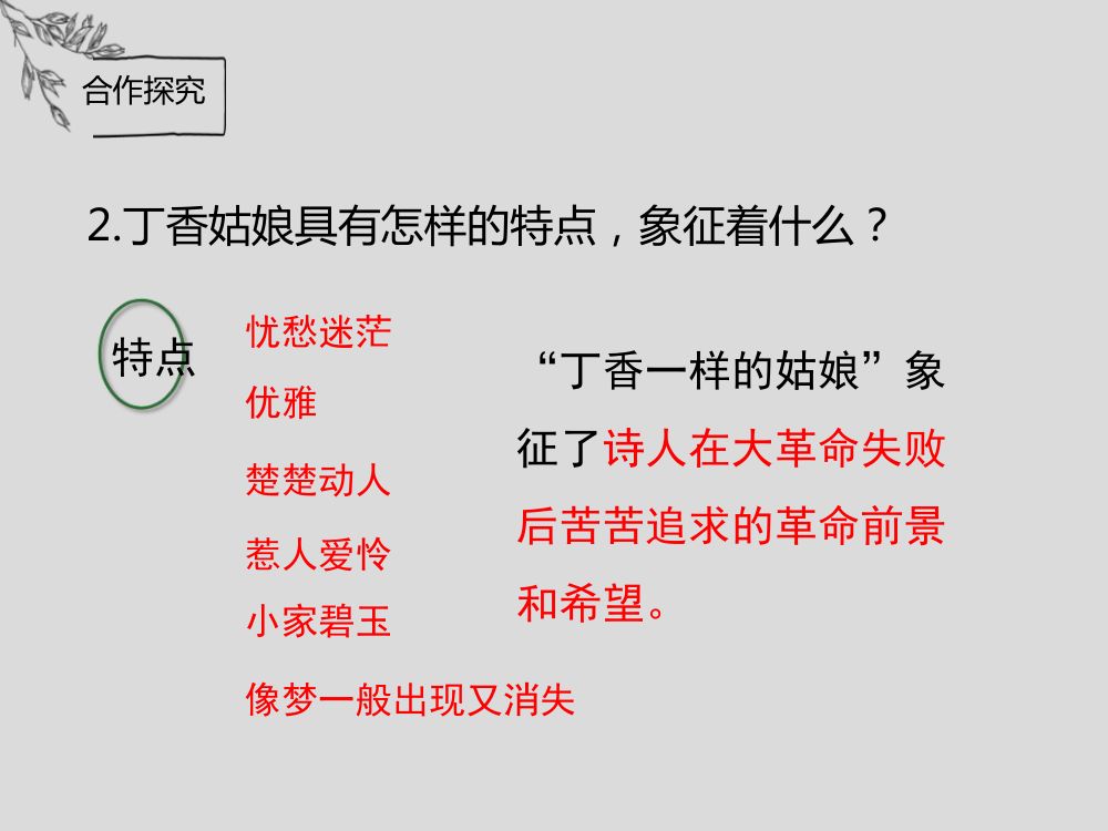 《雨巷》教学课件第20页