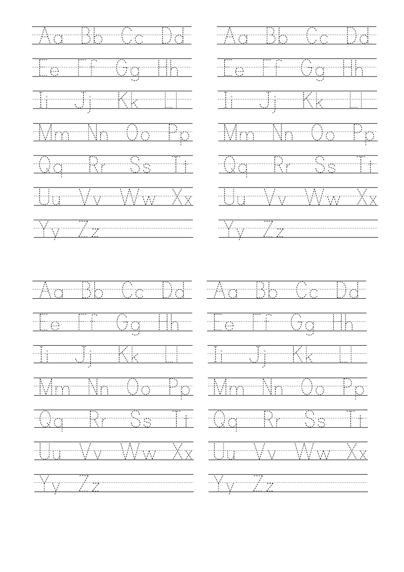 幼中小英语26个字母ABC描红.doc