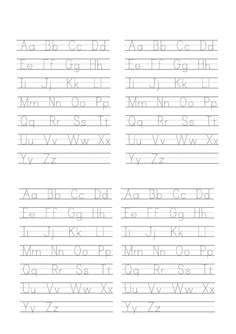 幼中小英语26个字母练习第3页