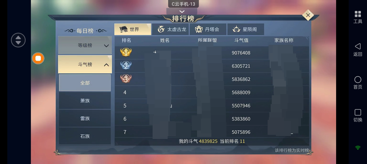 新生81首区榜11充值1.7w资源没落下，强化石包够，一神五天伙，没时间玩了，退游出【自主截图】
