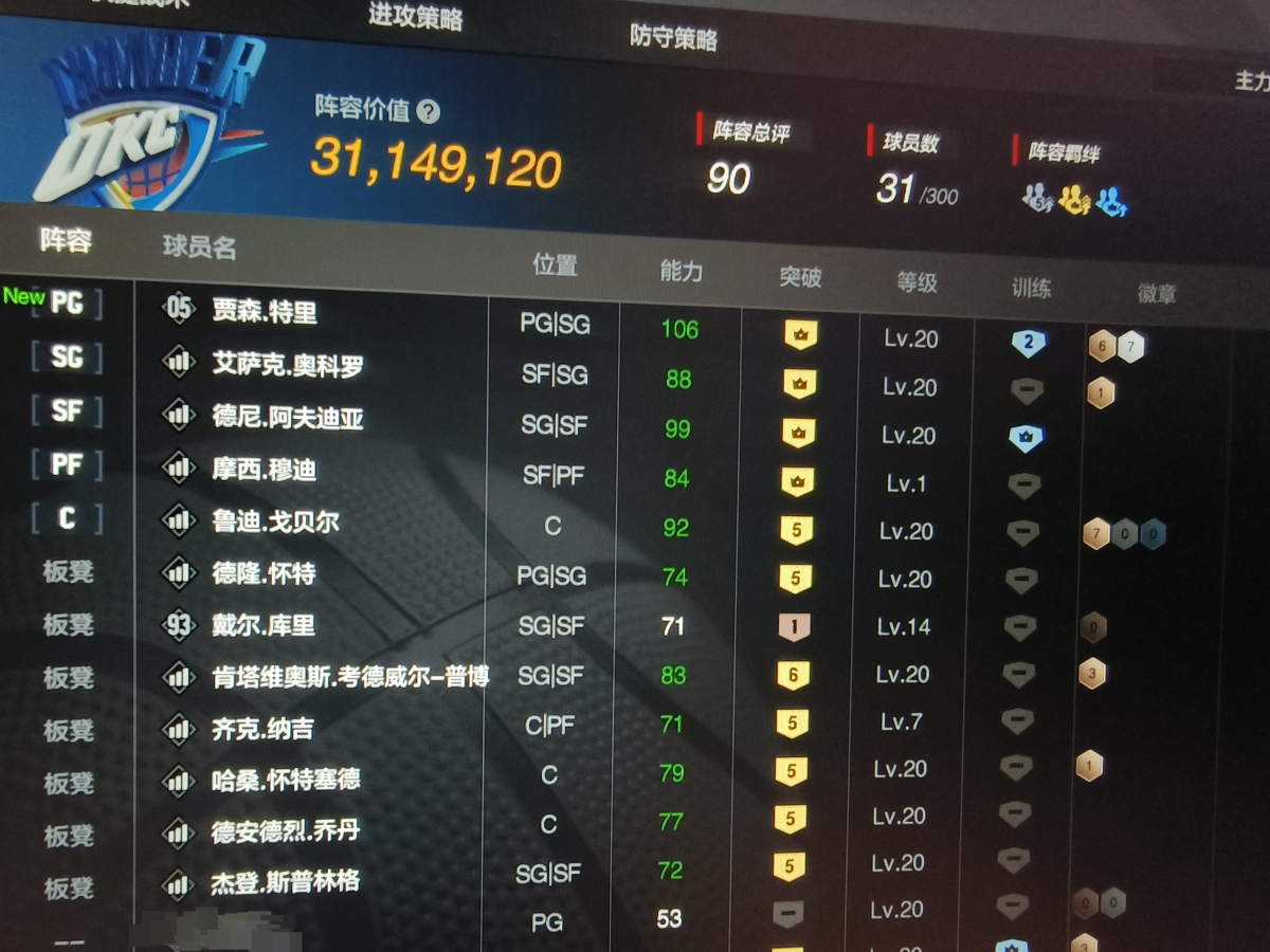 3100w贾森特里，阿夫迪亚带队，轻松街头经理双超巨，自用阵容还在慢涨，只接小刀，详情见图【自主截图】