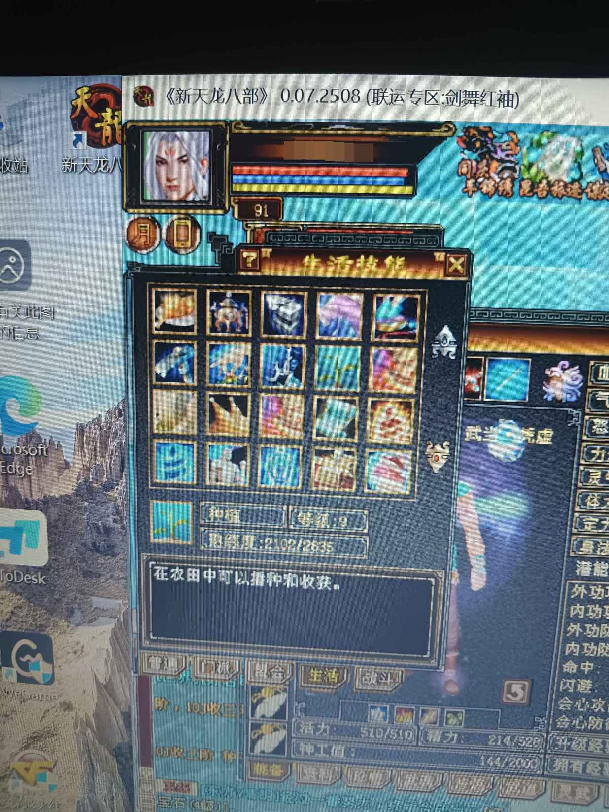 91级武当，详情见图【自己截图】